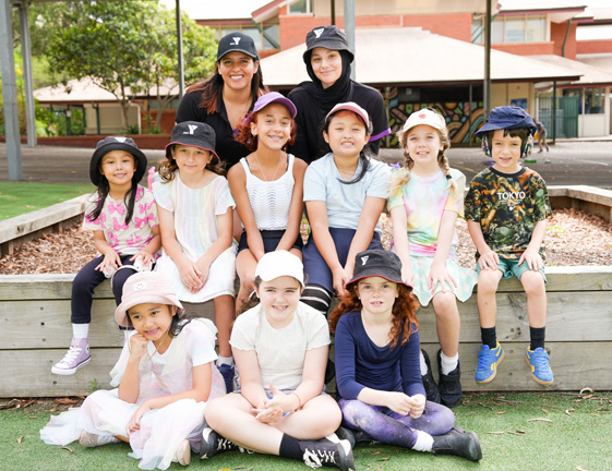 Children with educator